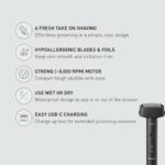 Panasonic Electric Razor for Men, Wet Dry Shaver with 3-Blade Cutting System, Ergonomic Handle and USB-C Charging- ES-RM3B-K