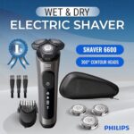 Philips Electric Shavers for Men, Rechargeable Wet/Dry Electric Shaver with SenseIQ Technology, Cordless Electric Razors for Men with Pop-up Trimmer, Travel Case